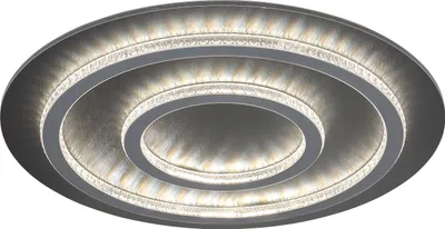 Immagine prodotto di Plafoniera LED, antracite, cristalli, dimmerabile, telecomando, P 55 cm