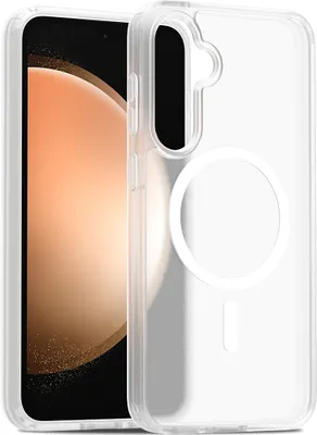 Obrázek produktu pro Magnetické pouzdro pro Samsung Galaxy S23 FE, kompatibilní s MagSafe, matná průsvitná zadní strana, odolné proti nárazům Průhledná