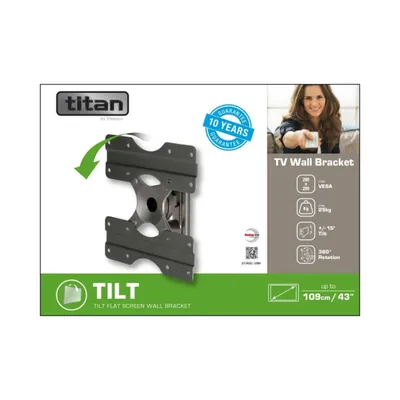 Produktbild von ViVanco™37984, 109,2 cm (43"), 25 kg, 75 x 75 mm, 200 x 200 mm, 15 - -15°, Titan