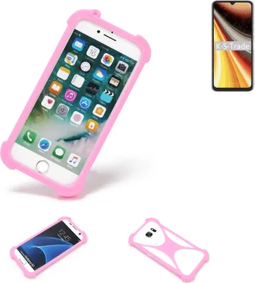 Produktbild von K-S-Trade Handy Hülle kompatibel mit UMIDIGI Power 7 Max Schutz Hülle Bumper Silikon Schutz Hülle Cover Case Silikoncase Silikonbumper TPU Softcase