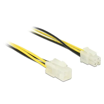 Produktbild von Delock - Spannungsversorgungs-Verlängerungskabel - 4 PIN ATX12V (M) zu 4 PIN ATX12V (W) - 30 cm