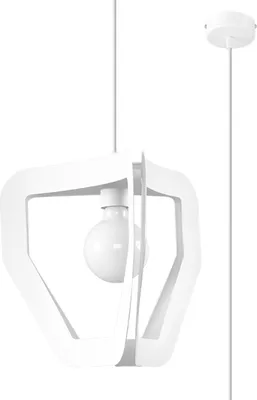 Produktbild von Hängeleuchte TRES weiß 1xE27 15W Stahl 130x33x33cm Sollux Lighting