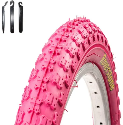 Produktbild von 1 x Roverstone Fahrradreifen 20 x 2,125 (54-406) Pink inkl. Reifenheber