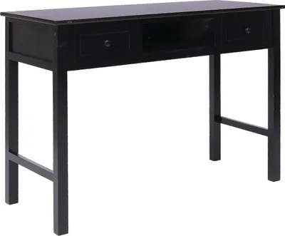 Obrázok produktu pre vidaXL Stôl čierny 108x45x76 cm Masívne drevo Paulownia