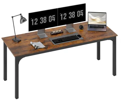 Immagine prodotto di HOMCOM: scrivania per computer e da ufficio dal design industriale, con struttura in acciaio