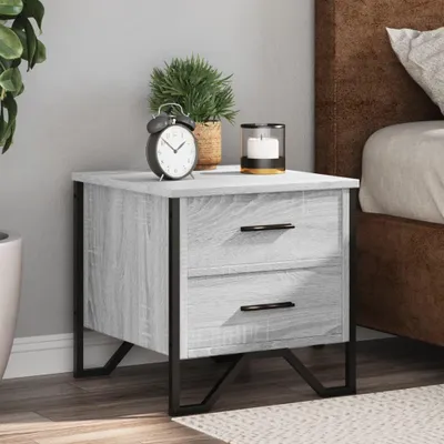 Obrázok produktu pre vidaXL Nočný stolík Grey Sonoma 40x41x40 cm Materiál na báze dreva