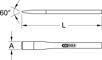 Produktbild von KS TOOLS BRONZEplus Maurermeißel, 10x150mm ( 963.2442 )