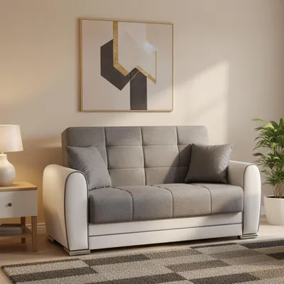 Immagine prodotto di Dmora Divano Letto con Penisola Aloe 84x163 cm Nero, Contenitore di Apertura Click-clack