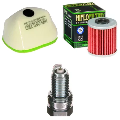 Immagine prodotto di Kit di manutenzione per Kawasaki KX 250 4T 2020: filtro aria, filtro olio, candela di accensione di pamoto - Nuovo