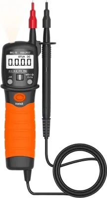 Zdjęcie produktu dla Multimetr cyfrowy 600 V, 2000 punktów, automatyczny wybór zakresu, pomiar napięcia, test diod, z latarką