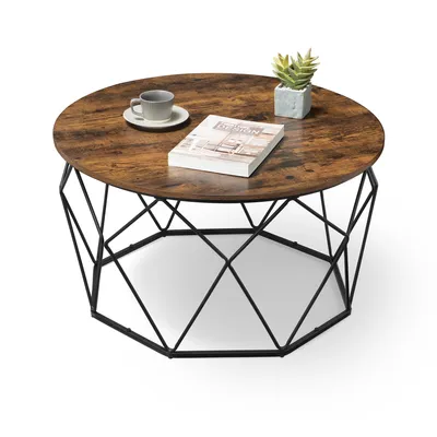 Produktbild von Kulatý konferenční stolek 80 cm moderní LOFT