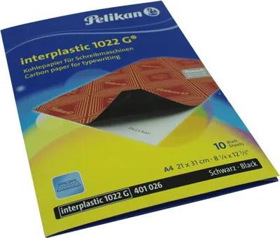 Zdjęcie produktu dla Kalka Pelikan Interplastic 1022G DINA4/10 arkuszy czarna
