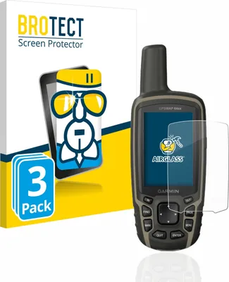 Produktbild von 3x BROTECT Schutzglas für Garmin GPSMAP 64sx Schutzfolie Panzer Folie Glas Display Schutz klar