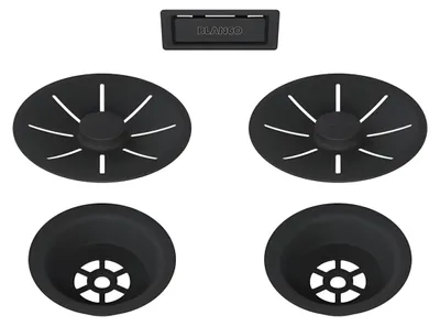 Produktbild von BLANCO 239979, Abflussabdeckung, Schwarz