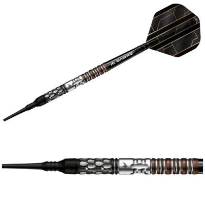 Produktbild von Mission | Tycho | Softdarts | 95% Tungsten | 20g | Schwarz Bronze | Dartpfeile Set