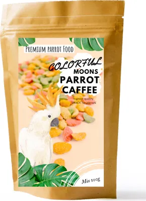 Zdjęcie produktu dla Parrot Coffee - Kolorowe Księżyce - Chipsy owocowe dla wszystkich papug 100G