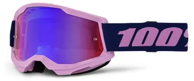 Immagine prodotto di Occhiali da motocross Strata 2, 100%, colore nero/viola/rosso