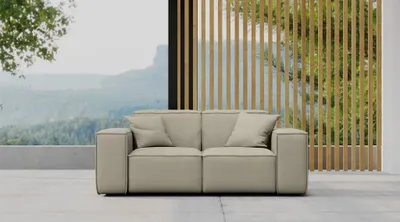 Produktbild von Gartensofa Loungesofa Sofa 2-Sitzer SUMMER wetterfester Stoff NXL Toffee