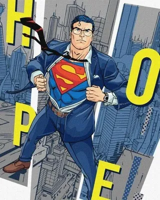 Image de Peinture par numéros - Superman : L'espoir 40 x 50 cm - Ideyka