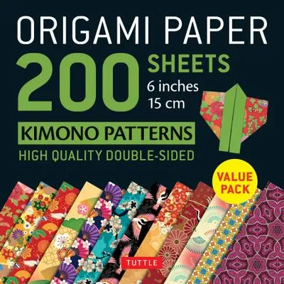 Obrázok produktu pre Origami Paper 200 sheets Kimono Patterns 6 (15 cm)