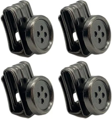 Produktbild von Bretelverstelgesp-Set aus Kunststoff, 4 Stück, schwarz