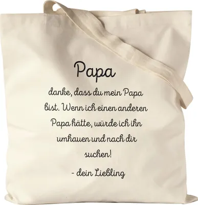 Produktbild von Einen anderen Papa würde ich umhauen und dich suchen Jutebeutel Geschenk Vatertag Lustig