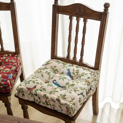 Image de Topchances Coussin d'assise Coussin de chaise 40x40x9cm pour l'intérieur et l'extérieur en 100% coton rembourrage épais Coussin piqué/de sol,Coloré