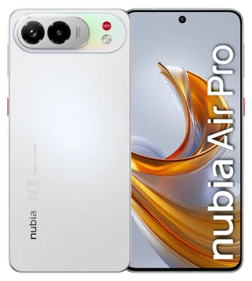 Obrázek produktu pro ZTE Nubia NBAIRPROWHT, 17,2 cm (6.77"), 8 GB, 512 GB, 108 MP, Android 16.0, Bílá