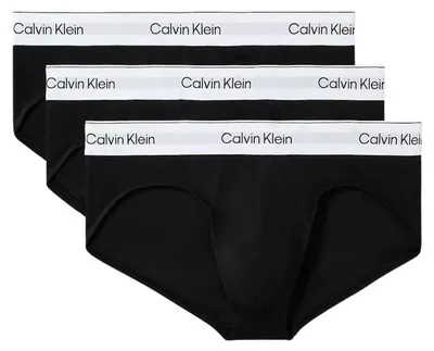 Image de Calvin Klein slip 3 pack icon Coton stretch hip briefs black hommes