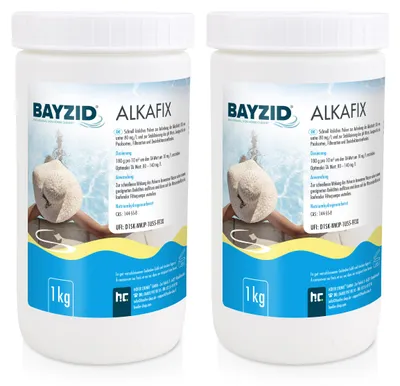 Produktbild von 2x1 kg BAYZID® Alkafix zur Anhebung der Alkalinität (TA) und Stabilisierung vom pH Wert