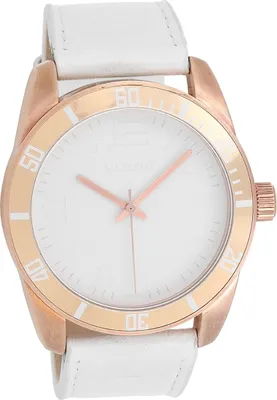 Produktbild von Oozoo Leder Damen Uhr matt Analog Quarzuhr Armband weiß Vintage Series D2UOC5740A