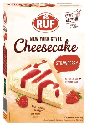 Produktbild von RUF New York Style Cheesecake Strawberry Backmischung