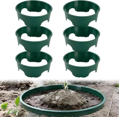 Produktbild von Sechs Stück Gartenringe für Außenbereiche - 61 cm Durchmesser Gartensteckringe für Wasserspeicherung, Wurzelschutz
