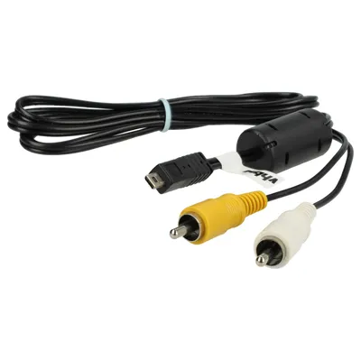 Produktbild von vhbw Audio Video Composite Kabel kompatibel mit Nikon Coolpix S30, S3000, S2700, S2750, S230, S2500, S2600, S2550 Kamera, Digitalkamera - AV-Kabel