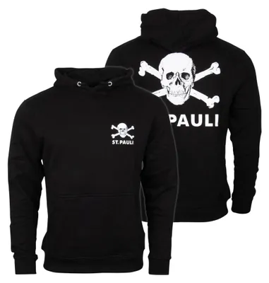 Produktbild von FC St. Pauli - Kapuzenpullover Totenkopf klein - schwarz