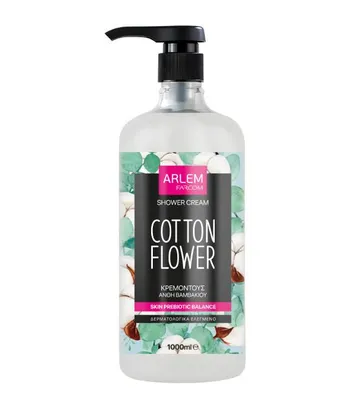 Productafbeelding van ARLEM Douchecrème, katoenbloemengeur, 1000 ml (Griekenland)