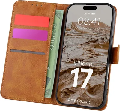 Produktbild von Bizon Case Tasche für Apple iPhone 17 braun