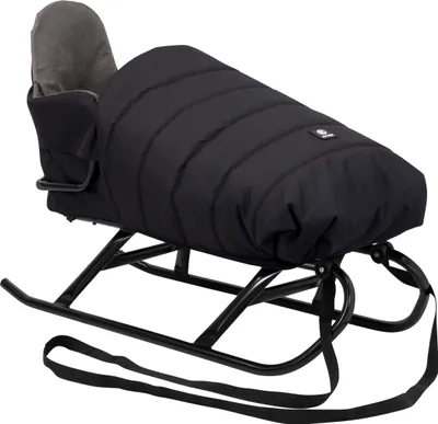 Produktbild von Kunert FLO Schlitten für Kinder Schlitten mit Lehne I Babyschlitten Kinderschlitten I Rückenlehne Schlitten Baby Schlitte + Schlafsack