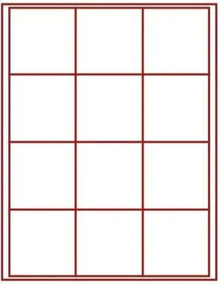 Produktbild von Lindner 2712 Münzbox mit 12 quadratsichen Vertiefungen für Münzen/Münzkapseln mit 66 x 66 mm-Rauchglas / dunkelrote Einlage
