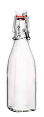 Zdjęcie produktu dla BORMIOLI ROCCO Swing Flasche mit Bügelverschluss, 4-Kant, Inhalt: 0,50 Liter