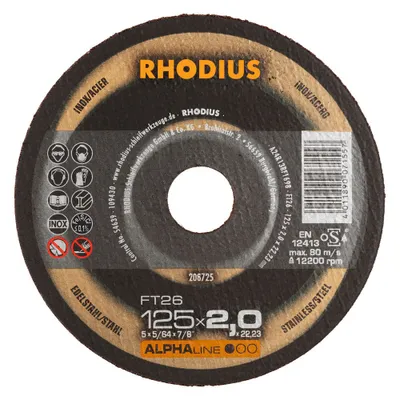 Produktbild von Rhodius FT26 208725 Cutting disc set 25 pc(s) Stainless steel, Steel