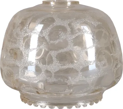 Productafbeelding van Lampenkap, structuurglas, antiek design, Ø 160 mm, E27, bruin, lampenkap