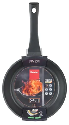 Aluminium-Gusspfanne 24 cm, antihaftbeschichtet, schwarz