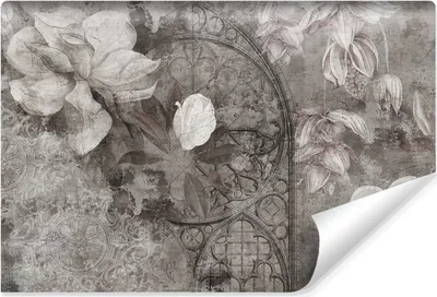 Produktbild von Muralo Selbstklebende Fototapete BLUMEN Ornamente Abstraktion Vintage Stil Br. 208cm x Hö. 146cm