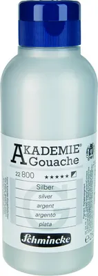 Produktbild von Schmincke AKADEMIE Gouache Silber 250ml 22 800 027