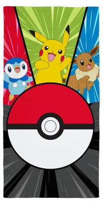Obrázok produktu pre Rýchloschnúci uterák s motívom Pokémon pre deti | veľmi jemný materiál, jednoduchý dizajn s obrázkom Pikachu