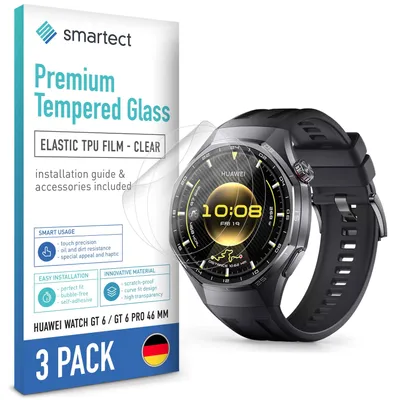 Produktbild von 3x TPU Schutzfolie Klar für Huawei Watch GT 6 / GT 6 Pro 46 mm Displayschutz