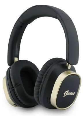 Obrázok produktu pre Guess Rectangle Metal Script Logo ENC Wireless Headphone Black (57983130947)