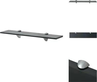 Obrázok produktu pre vidaXL Plávajúca sklenená polica 50x10 cm 8 mm - Nástenné police