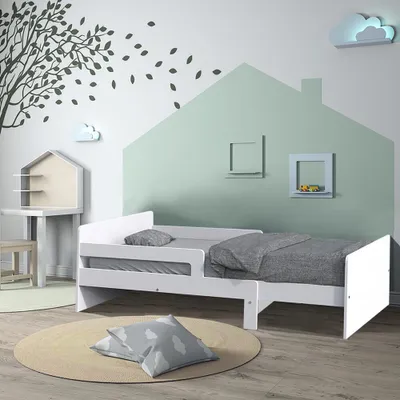 Produktbild von Kinderbett ZOE+ Lattenrost + Matratze / Weiß
